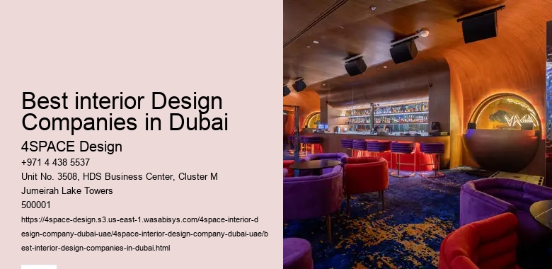 Best interior Design Companies in Dubai