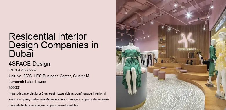 Residential interior Design Companies in Dubai