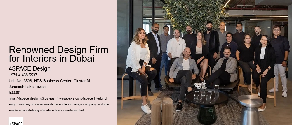 Renowned Design Firm for Interiors in Dubai